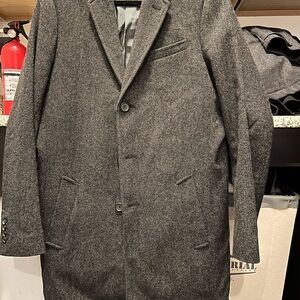 Men's Gray Wool Coat